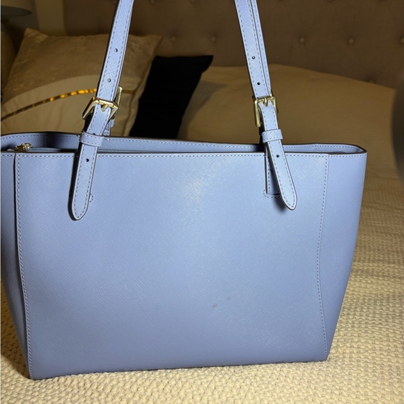Tory Burch Periwinkle blue Saffiano Leather Tote - Picture 2 of 14
